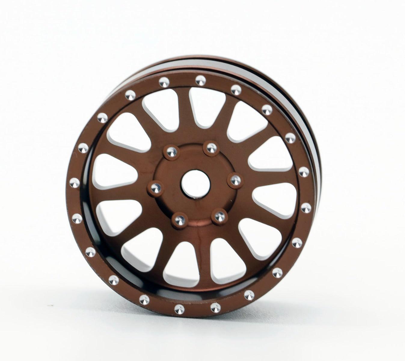 Powerhobby A24 Aluminum 1.0” Rock Crawler Wheels Axial SCX24 - Bronze - PowerHobby