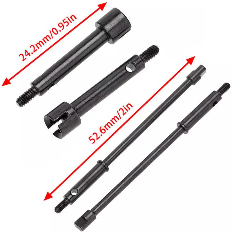 Powerhobby Widened 4mm Drive Shaft Axles for Axial SCX24 Jeep C10