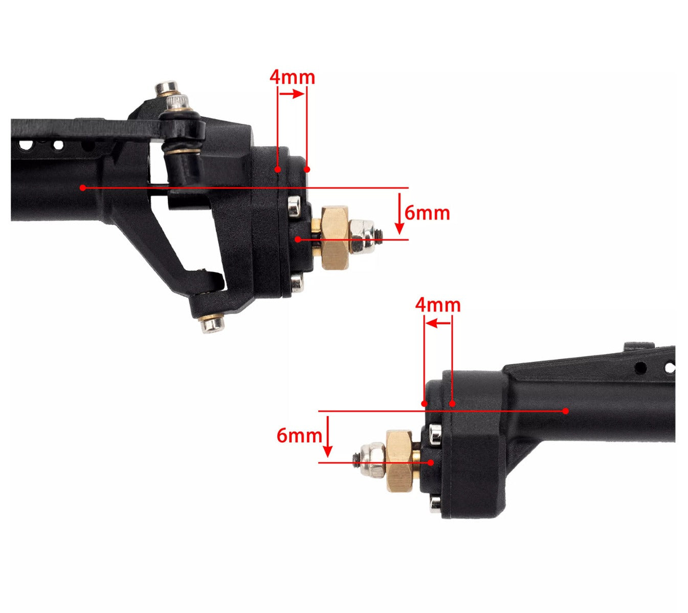 Powerhobby Axial SCX24 Front Rear Portal Axle Jeep C10 Bronco