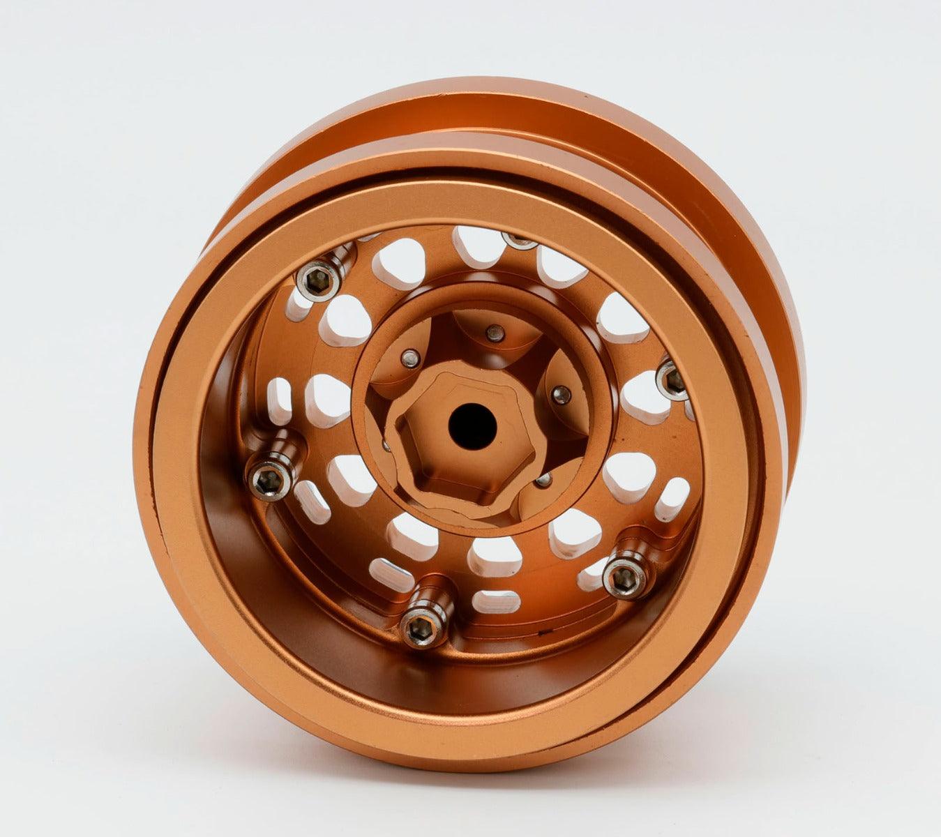 Powerhobby Axial SCX6 2.9” Aluminum Bead lock Wheels Rims Bronze (4) - PowerHobby