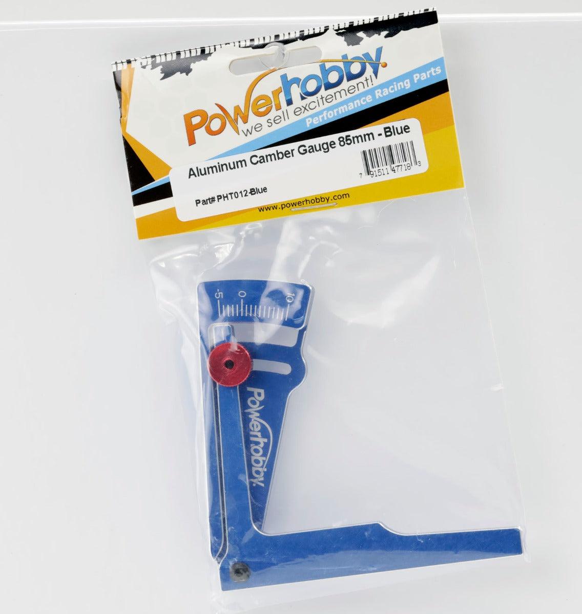Powerhobby Aluminum Camber Gauge 85mm RC On Road Car Blue - PowerHobby