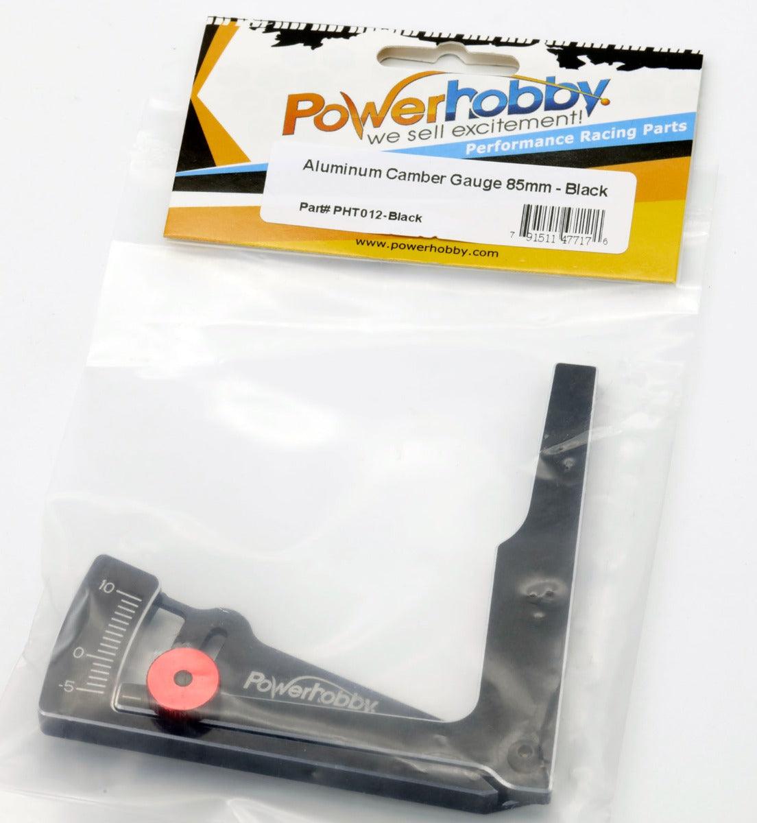 Powerhobby Aluminum Camber Gauge 85mm RC On Road Car Black - PowerHobby