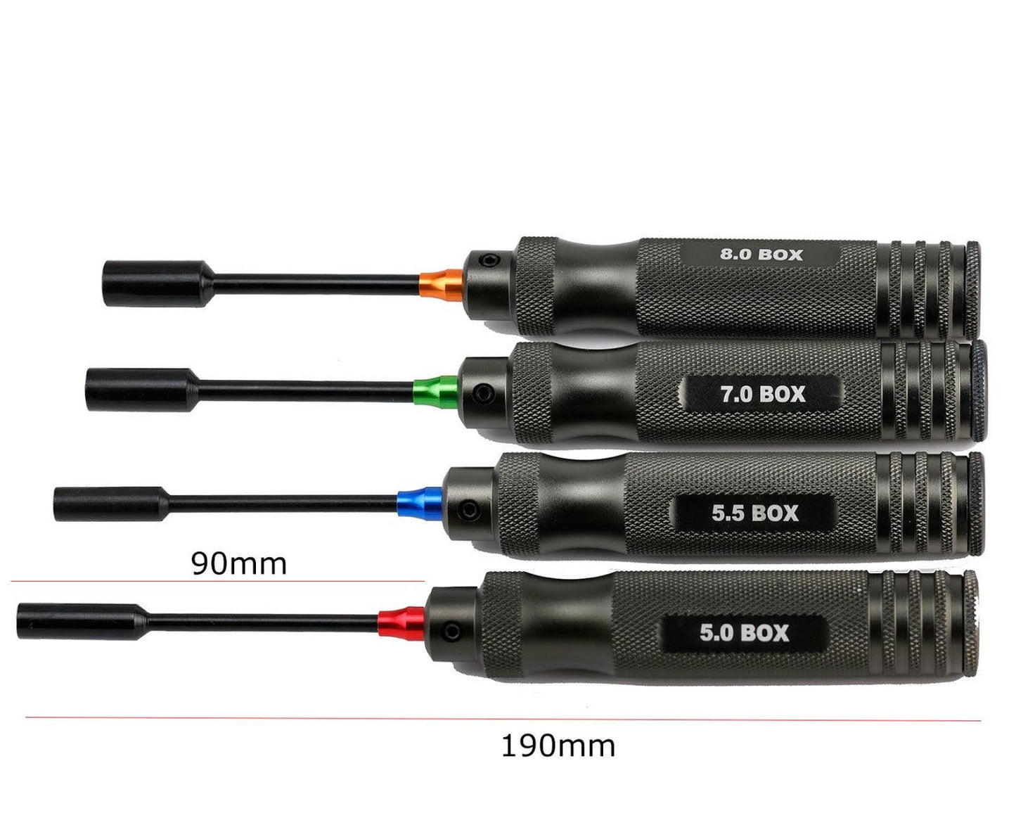Powerhobby Pro Series Nut Driver Tool Set 5mm 5.5mm 7mm 8mm - PowerHobby