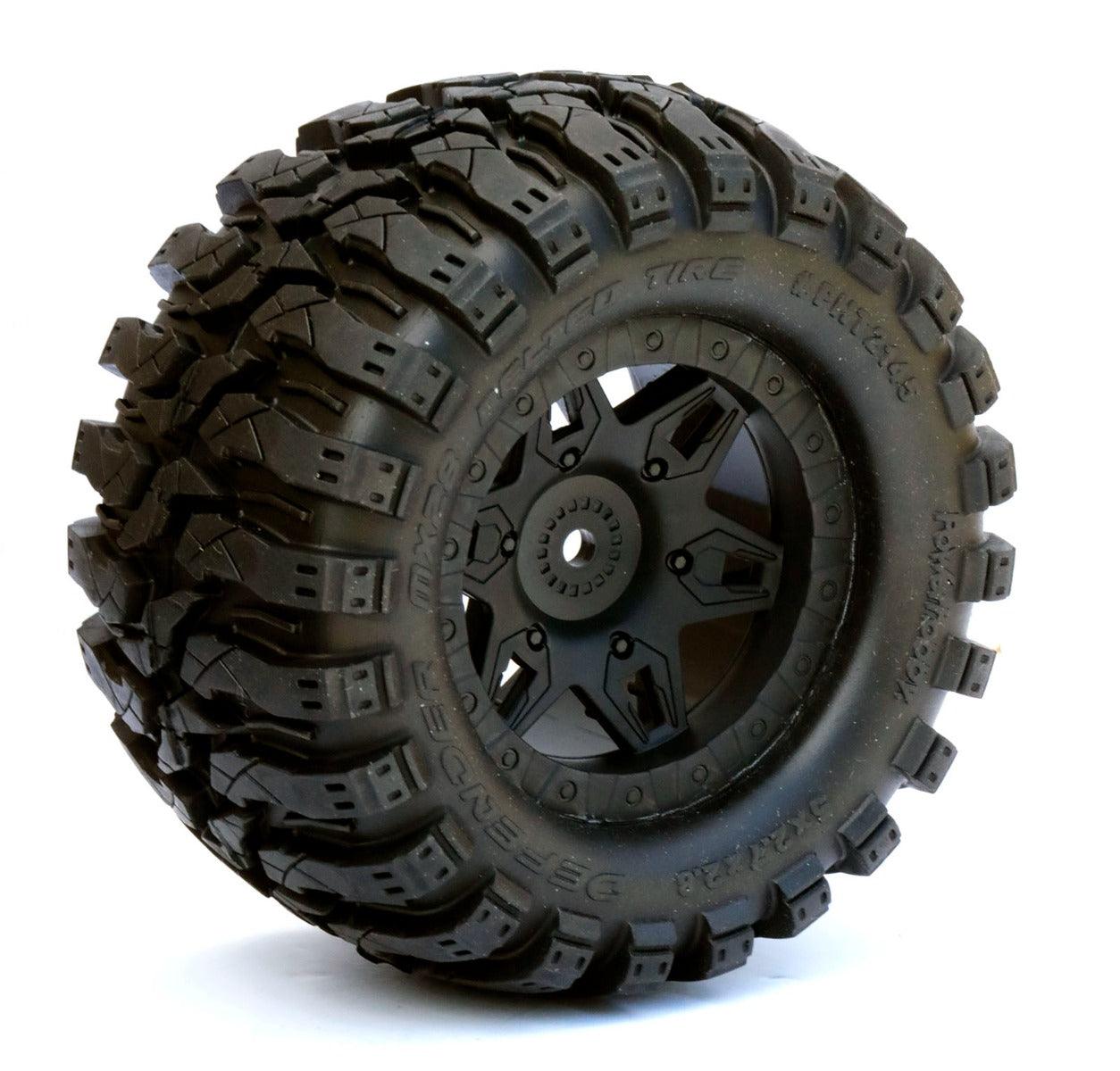Powerhobby Defender 2.8 Belted All Terrain Tires 17MM 1/2" Offset 1/10 Truck - PowerHobby