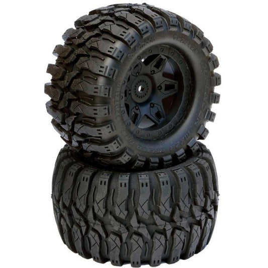 Powerhobby Defender 2.8" Belted All Terrain Tires / Wheels (2) 12MM 0 Offset Rear - PowerHobby