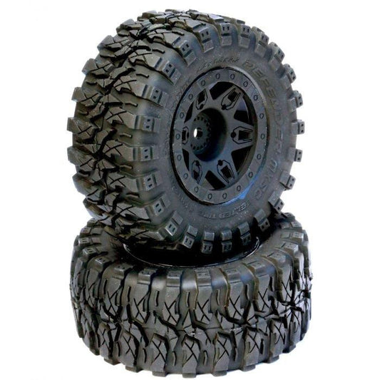 Powerhobby Defender 2.2 BELTED MOUNTED Tires / Wheels (2) 12mm Hex SCT / SC - PowerHobby