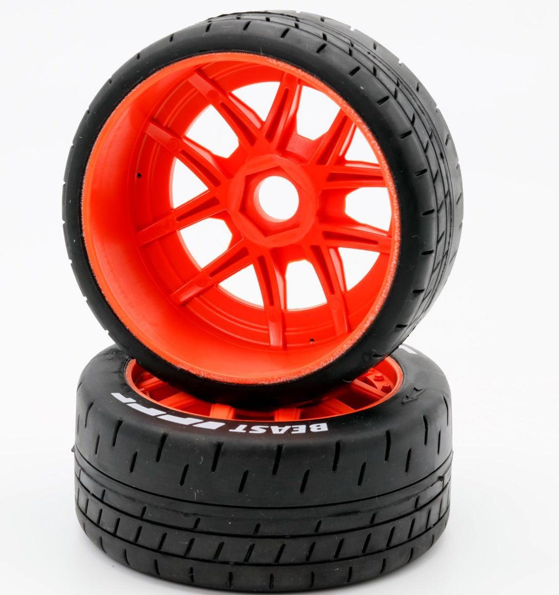 4 Pneus Powerhobby SMT 4.0 'Wasteland' Avec Ceinture (Belted) Pour Modèles Radio-commandés 1/8 - Neufs En Emballage
