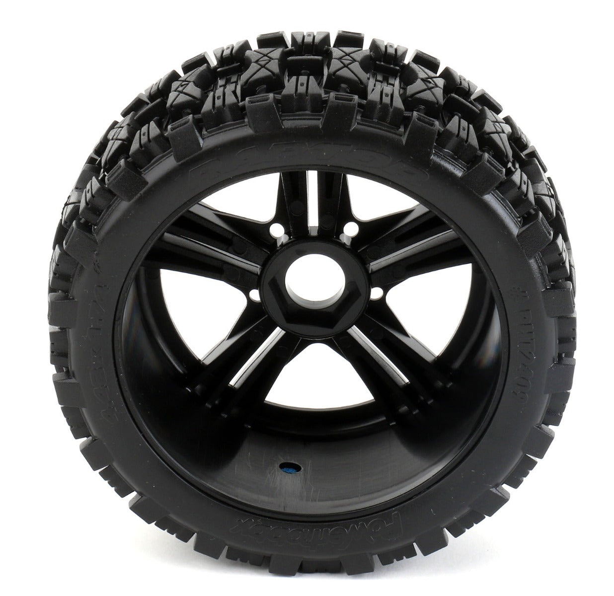 Powerhobby Raptor 1/8 Buggy Belted All Terrain Mounted Tires 17MM Claw Wheels - PowerHobby