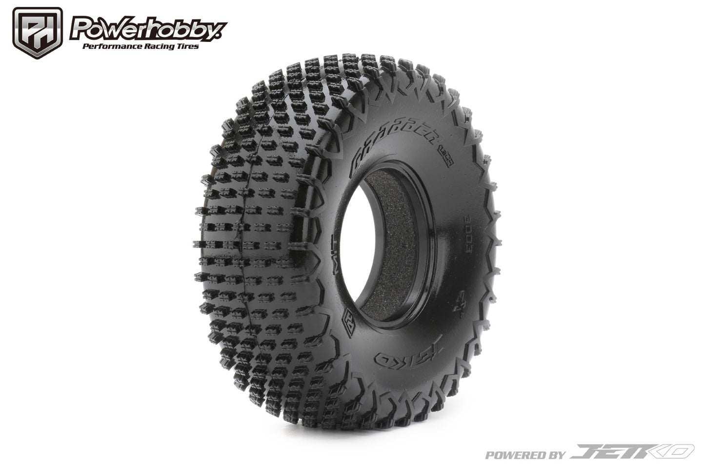 Powerhobby 1.9" Grabber Ultra Soft 1/10 Rock Crawler Tires w Foams (2) - PowerHobby