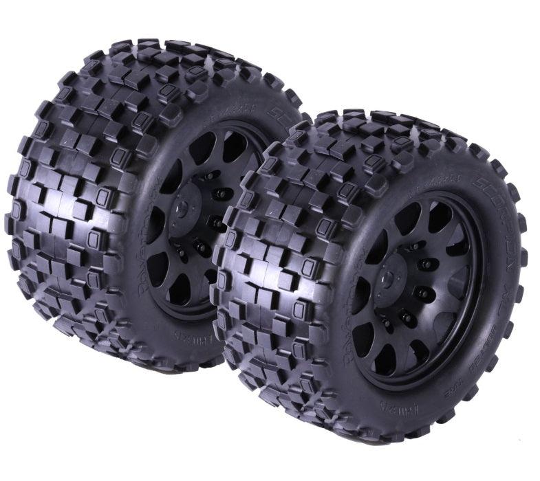 Powerhobby SCORPION XL Belted Tires / Viper Wheels 4 FOR Traxxas X-Maxx 8S 24MM - PowerHobby