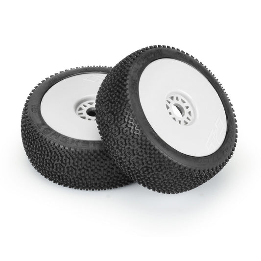 Pro-Line PRO9073233 1/8 Hex Shot S3 Front/Rear Buggy Tires Mounted 17mm White 2 - PowerHobby