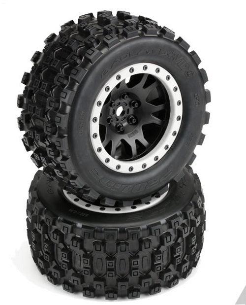 Pro-Line Badlands MX43 Pro-Loc All Terrain Tire Mounted to Impulse X-MAXX Wheel - PowerHobby
