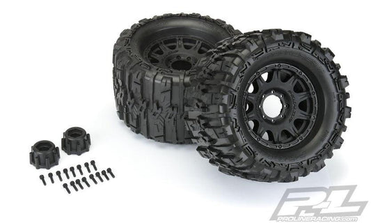 Pro-Line Trencher HP 3.8 Belt MTD Raid 8x32 17mm Tires Mounted F/R - PowerHobby