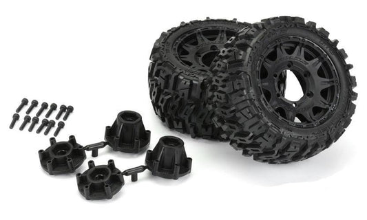 Pro-Line 10159-10 Trencher LP 2.8" Mounted Tires / Wheels Ruslter Stampede Jato - PowerHobby