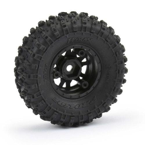 Pro-Line 10194-10 1.0" Hyrax Mounted Tires / Wheels (4) Axial SCX24 - PowerHobby