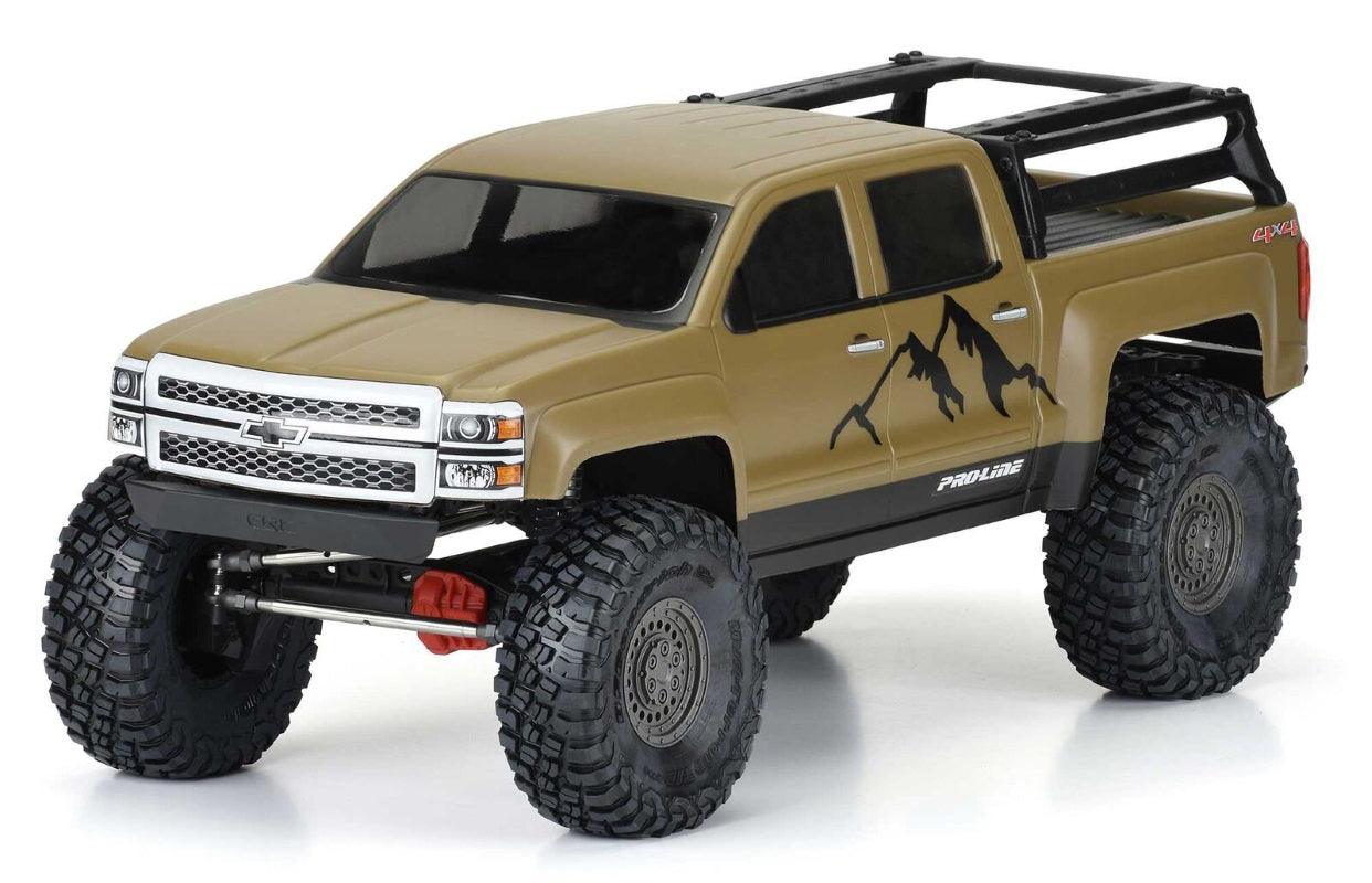 Pro-Line 3585-00 1/10 2015 Chevrolet Silverado Rock Crawler Clear Body 13.9" WB - PowerHobby