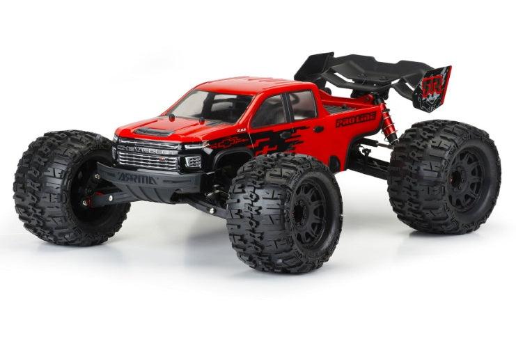 Pro-Line 3592-00 1/8 2021 Chevrolet Silverado 2500 HD Clear Body Arrma Kraton 6S - PowerHobby