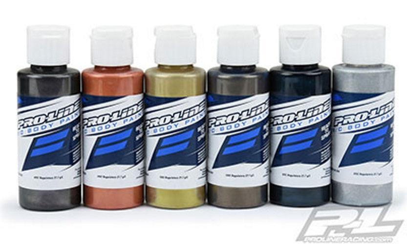 Pro-Line Body Paint Pure Metal Set For Specially Formulated Water-Based Paint - PowerHobby