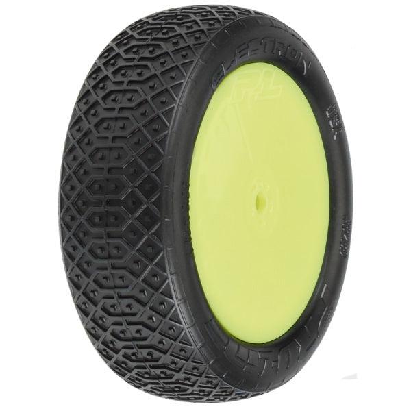 Pro-Line 8239-12 Electron 2.2 2WD MC Mounted Yellow Wheels TLR 22 5.0 Front - PowerHobby