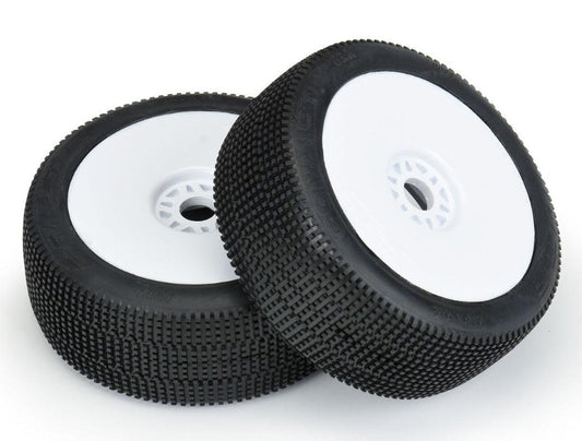 Pro-Line 9071-233 1/8 Convict S3 Buggy Tires Mounted 17mm White Wheels (2) - PowerHobby