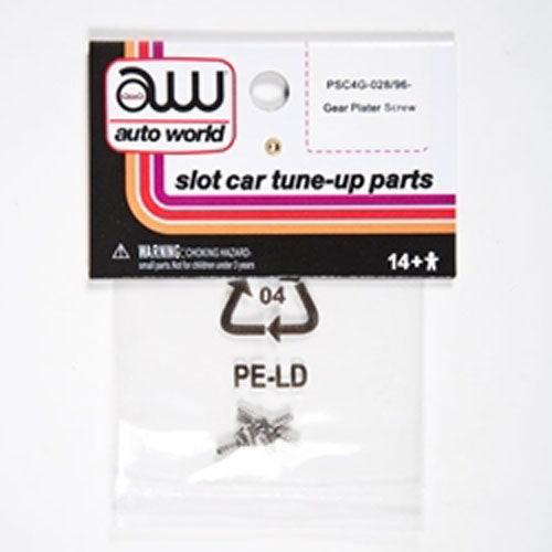 Auto World 4Gear Chassis Tuneup Parts Gear Plate Screw 6pc Ho Slot Car - PowerHobby