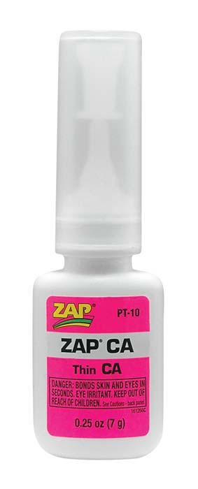 Zap PT10 Adhesives CA Glue Thin 1/4 oz Bottle - PowerHobby