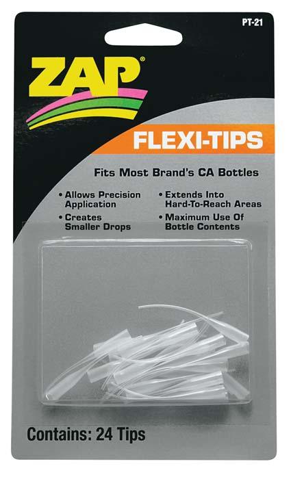 Zap PT21 Adhesives Extender Tips (24) Glue | PowerHobby