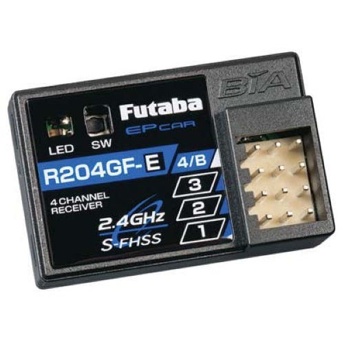 Futaba R204GF-E S-FHSS 2.4GHz 4-Channel Micro Receiver for Electric Only - PowerHobby