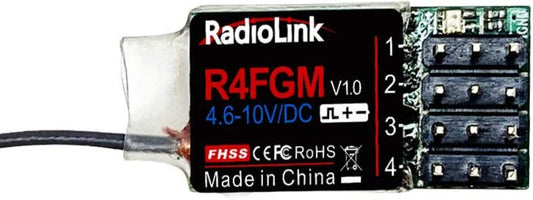Radiolink R4FGM 2.4Ghz 4 Channels RC Gyro Receiver for Mini RC Cars 1/28 - PowerHobby