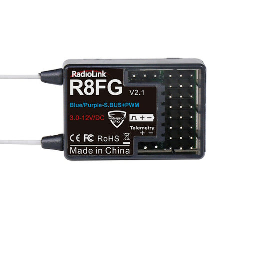 Radiolink R8FG V2.1 8-Channel Dual Antenna Receiver - PowerHobby