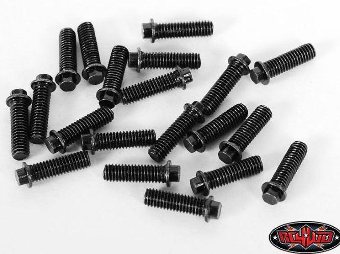 Rc4wd Z-S0692 Miniature Scale Hex Bolts (M3X 10mm) (Black) For #RC4Z-S0635 - PowerHobby