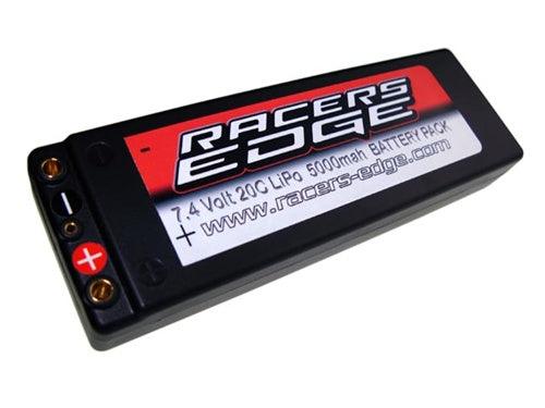 Racers Edge 7.4V 25C 5000mah Race Battery W/Traxxas Plug Hard Case - PowerHobby
