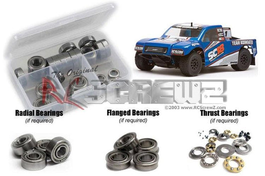 RcScrewz ASS040B Precision Bearing Kit Associated SC18 1/18th - PowerHobby