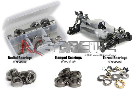 RCScrewz Mugen Seiki MBX-7 M-Spec (#2011) Metal Shielded Bearing Kit - PowerHobby