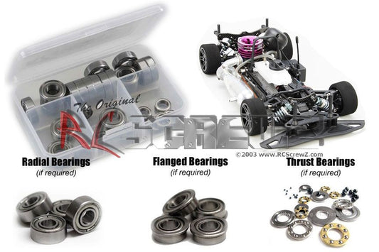 RCScrewz mug029b Mugen Seiki MTX6 Nitro 1/10th Metal Shielded Bearings - PowerHobby