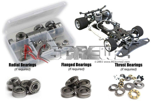 RCScrewz mug036b Mugen Seiki MRX6 Onroad Metal Shielded Bearings - PowerHobby