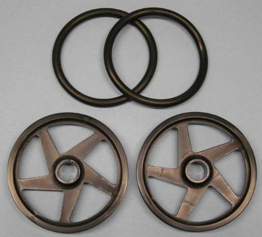 RJ Speed 2502 O-Ring Wheels 2" Diameter Black (2) - PowerHobby