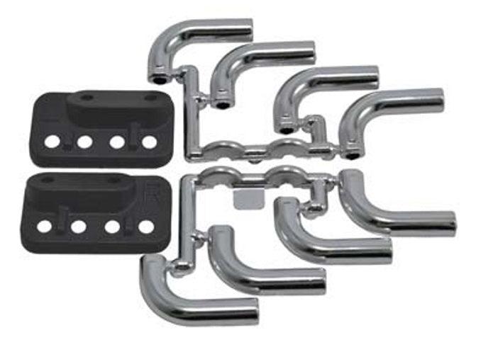 RPM 70853 Chrome Zoomies Mock Exhaust Headers 1/18 to 1/10 Scale Bodies - PowerHobby