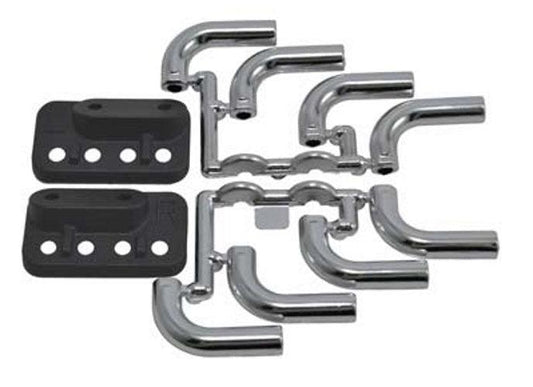 RPM 70853 Chrome Zoomies Mock Exhaust Headers 1/18 to 1/10 Scale Bodies - PowerHobby