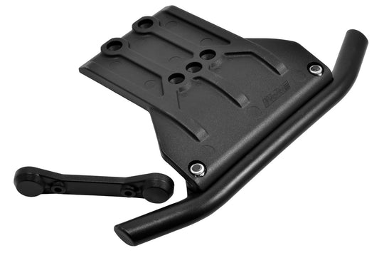 RPM 70982 Front Bumper and Skid Plate Black Traxxas Sledge - PowerHobby