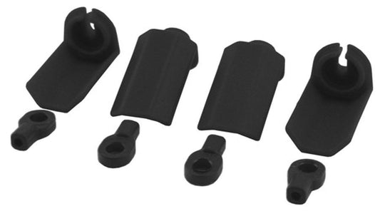 Rpm 80402 Black Shock Shaft Guards Traxxas Durango 1/10th Scale Shocks - PowerHobby