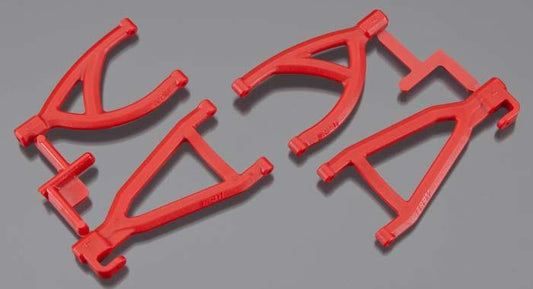 RPM 80609 Rear Upper & Lower A-Arm Set Red Traxxas 1/16 E-Revo - PowerHobby