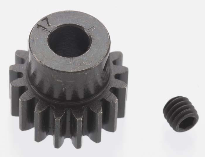 Robinson Racing 8617 X-Hard Black Steel 17T 32P Pinion 5mm | PowerHobby