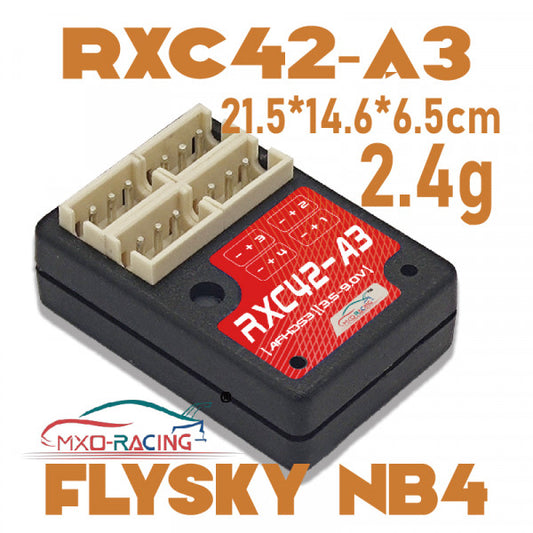 MXO-RACING RXC42-A3-NTNB4 V2 Super Micro Kyosho Mini-Z Receiver Flysky Noble NB4 - PowerHobby