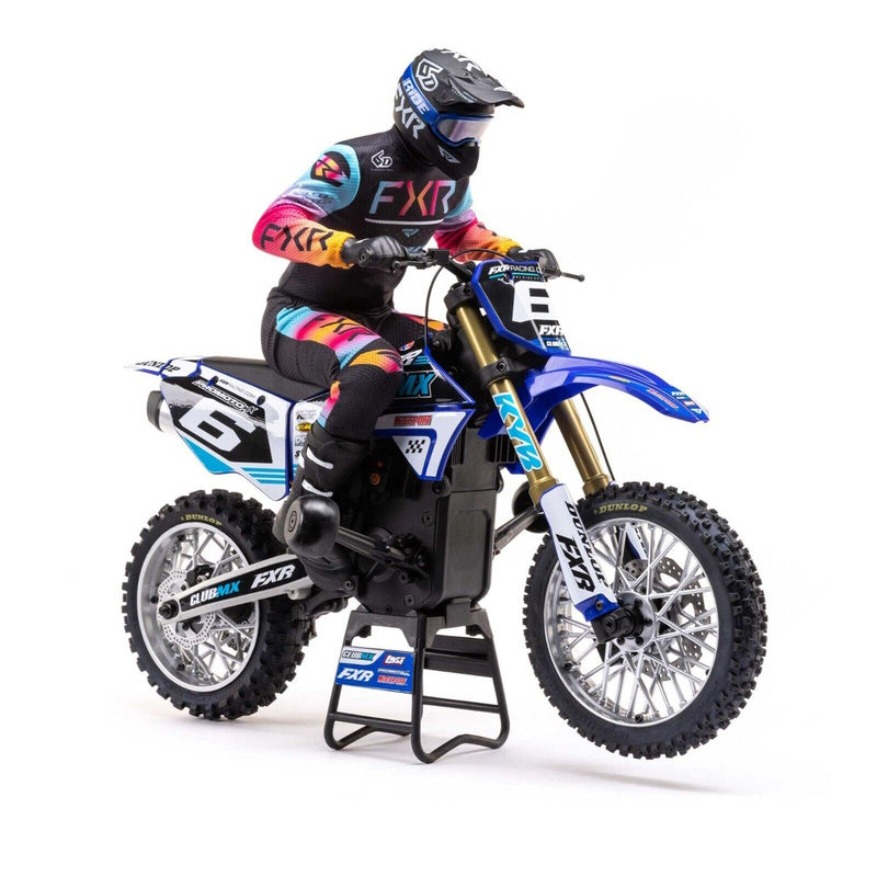 LOSI LOS06000T2 1/4 Promoto-MX Motorcycle RTR, Club MX Blue - PowerHobby