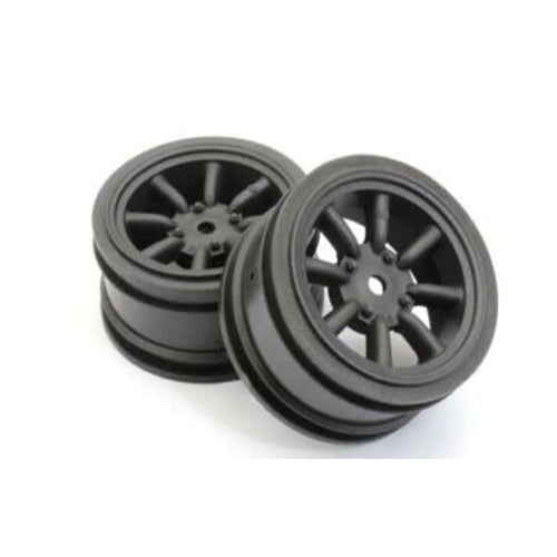 Kyosho KYOFAH706BK 8 SPOKE WANTANABE WHEEL BLACK METALLIC - PowerHobby