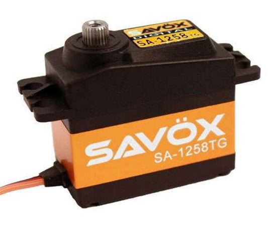 Savox SA-1258TG Super Speed Titanium Gear Digital Servo BACKLASH BLACK - PowerHobby