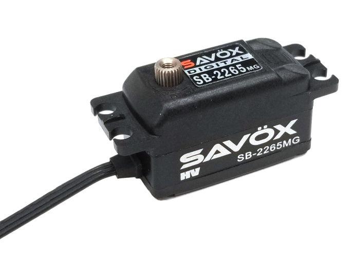 Savox SB2265MG-BE Black Low Profile High Voltage Brushless Digital Servo - PowerHobby