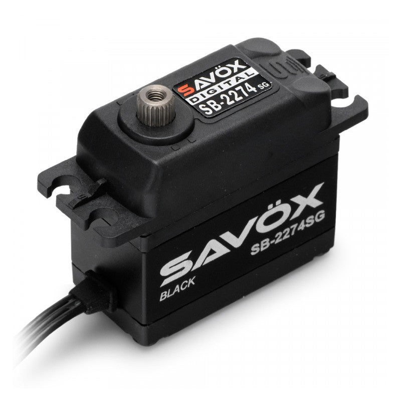 Savox 2274SG Black Edition High Voltage Brushless Digital Servo - PowerHobby