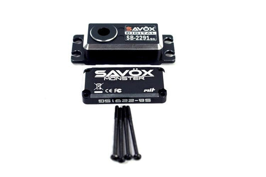 Savox SAVSCSB2291SG Top & Bottom Servo Case Set w/ 4 Screws for SB2291SG - PowerHobby